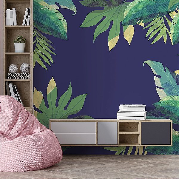Papel de Parede Folhas Gigantes