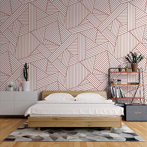 Papel de Parede Wingate Rosa