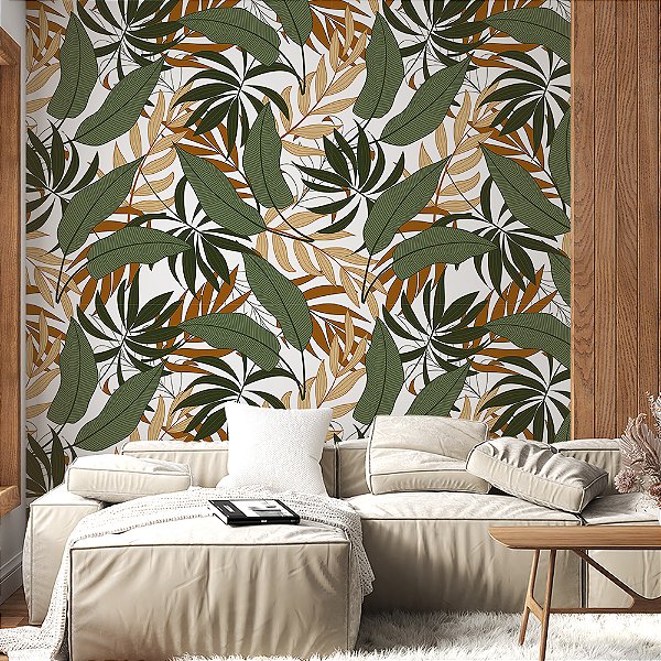 Papel de Parede Folhas