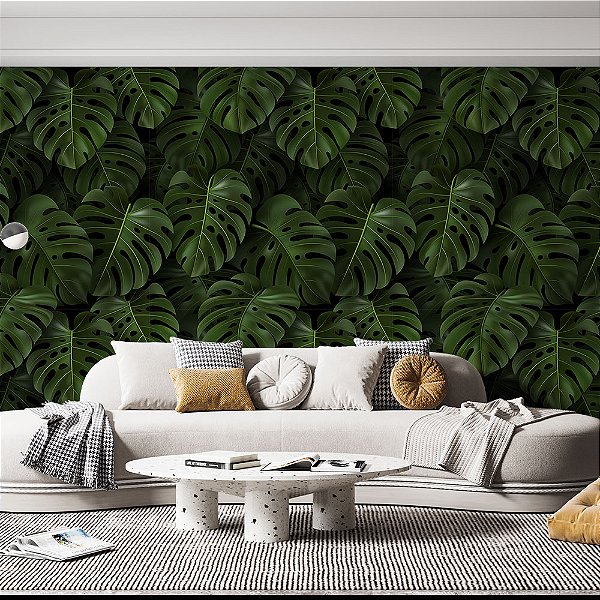 Papel de Parede Folhas Gigantes
