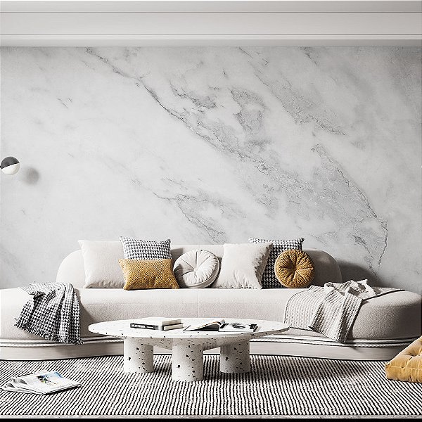 Papel de Parede Mármore Branco