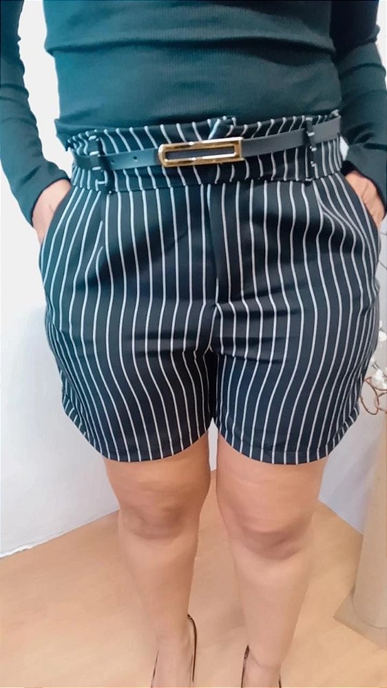Short alfaiataria Risca de Giz
