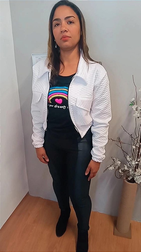 Calça legging Evellyn com cirrê