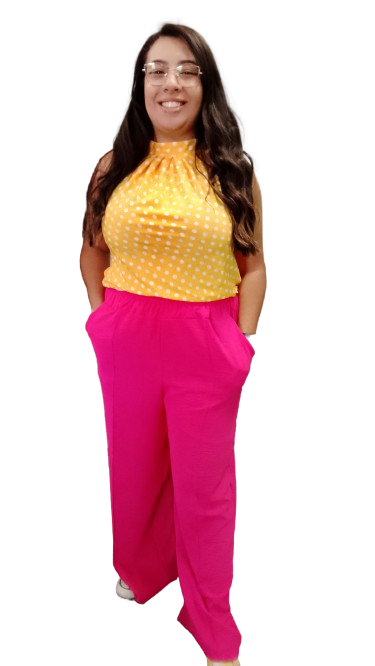 Calça pantalona Bruna