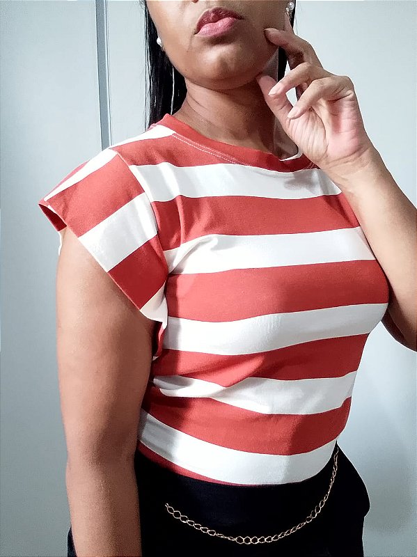 Blusa Muscle Listras