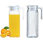 Jarra De Vidro Com Tampa Para Suco Água Bebidas 1,2L