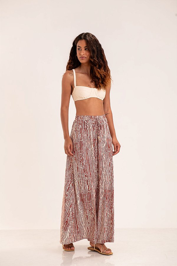 Saia Longa Estampa Raízes