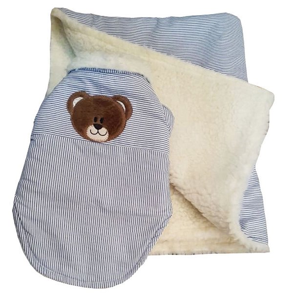 Blusa e Cobertor para Cachorro estampa Little Bear