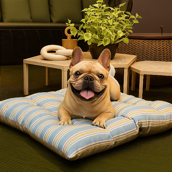 Almofada para Cachorro Futon Madri Azul