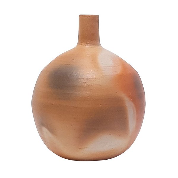 Jarro garrafa oval decorativo de cerâmica médio