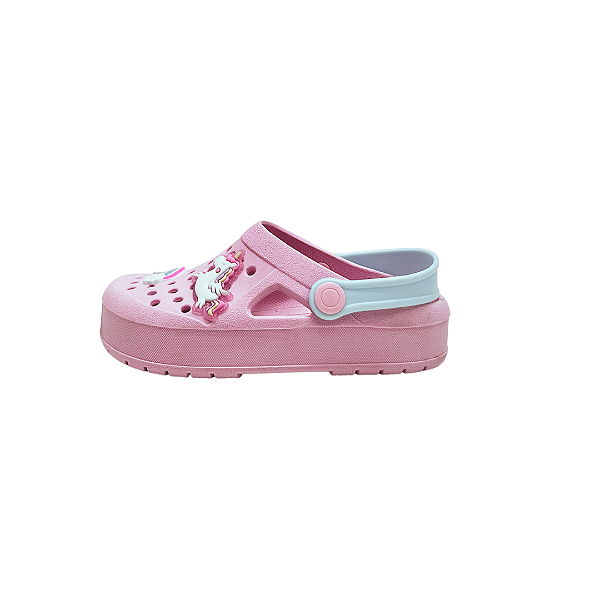 Babuche Infantil INF054 Unicórnio Rosa