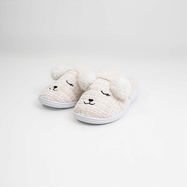 Chinelo de Quarto Feminino Bege 2365451