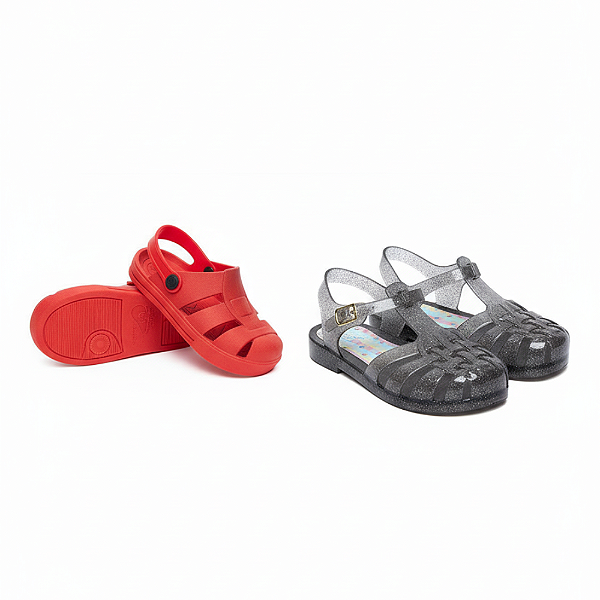 Kit Sandália Infantil Menina 2 pares confortável leve fácil de limpar