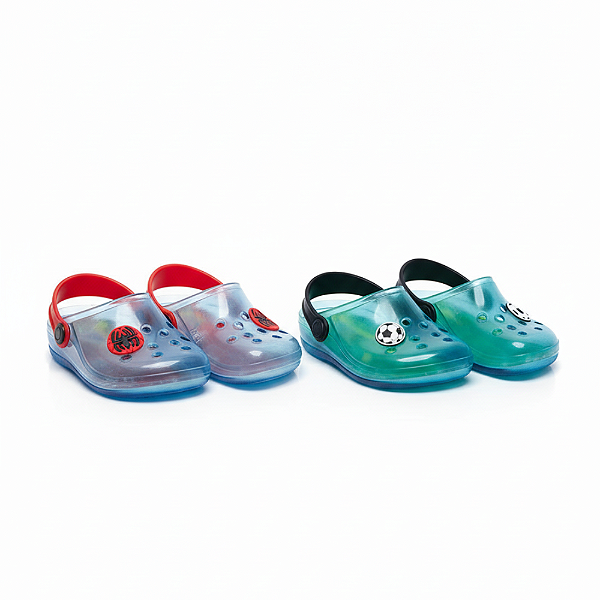 Kit 2 Babuche Infantil Menino Futebol + Super-Herói divertida