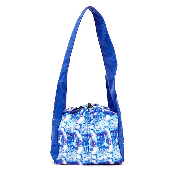 Bolsa Saco Tiracolo Azul Estampado BK045