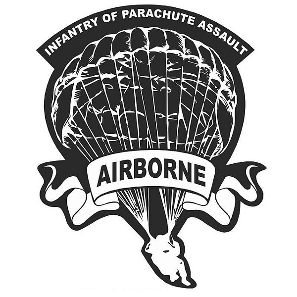 Adesivo Airborne Infantaria - Elite