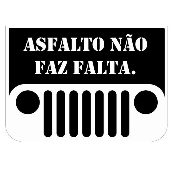 Adesivo Asfalto Não Faz Falta - Elite