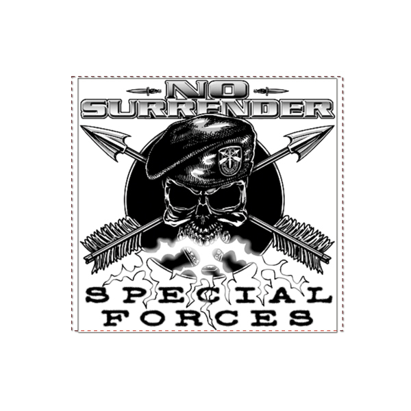 Adesivo Special Forces No Surrender - Elite