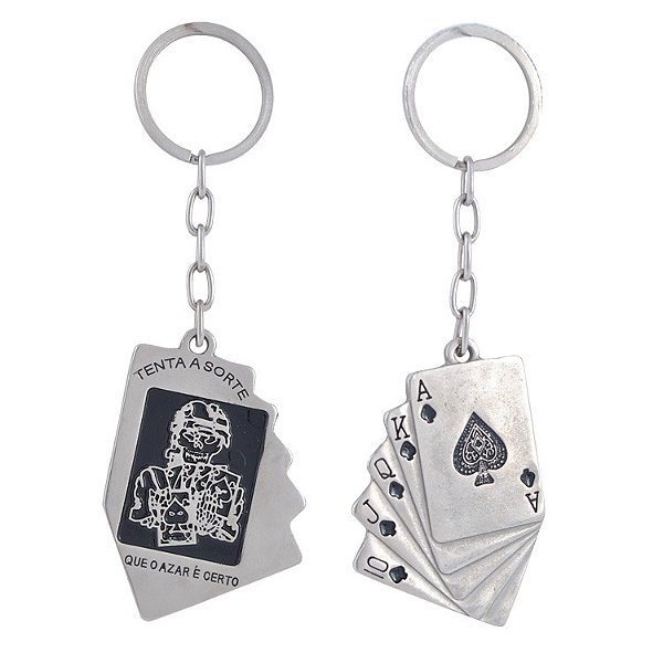 Chaveiro Metal Tenta a Sorte
