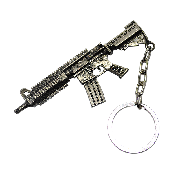 Chaveiro Metal Metralhadora