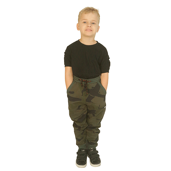Calça Infantil Moletom Verde Furia | Hangar 33