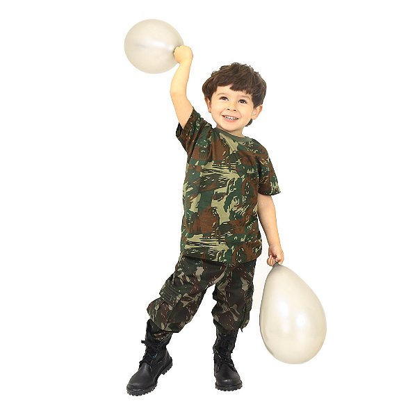 Camiseta Infantil Camuflada EB | Atack