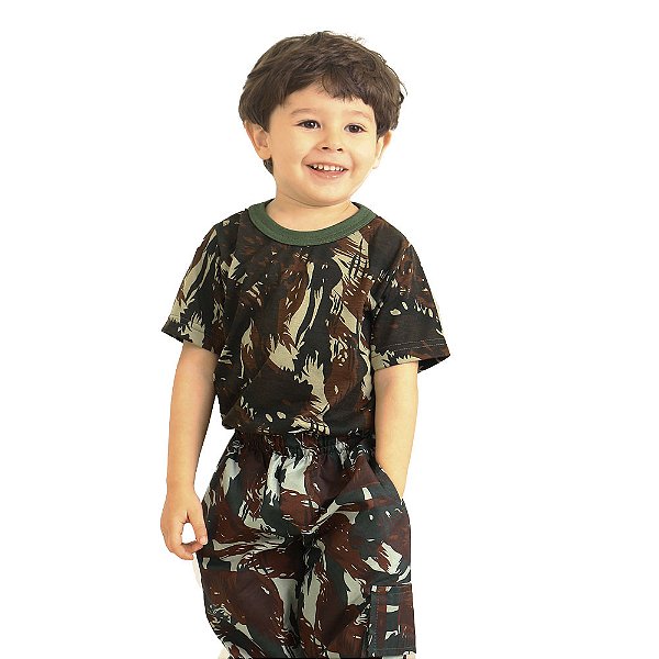 Camiseta Infantil Camuflado EB Elite Especial