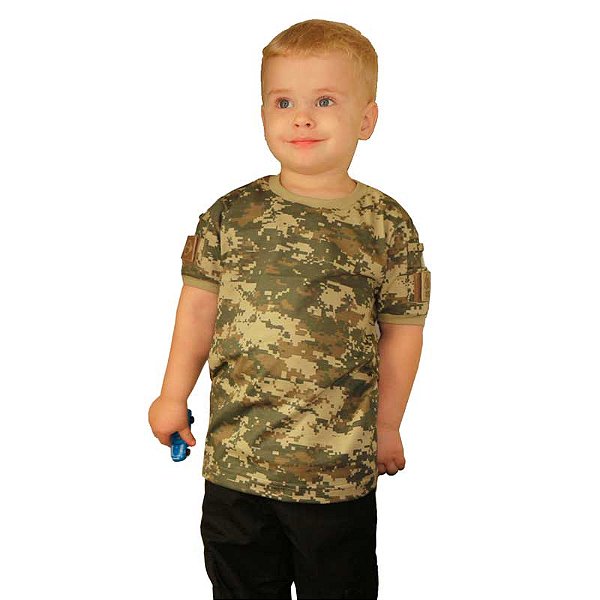 Camiseta Infantil Legacy Camuflada Digital Areia | Treme Terra
