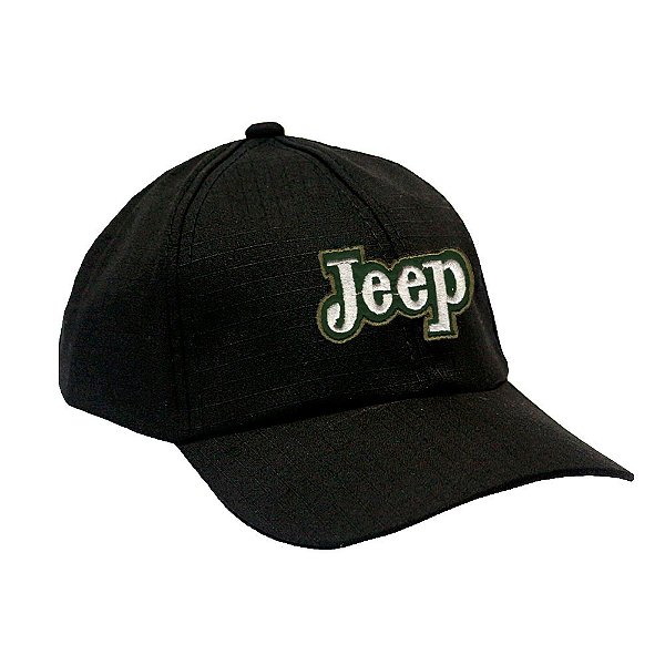 Boné Militar Rip Stop com Patch Aplicado Jeep | Preta - Atack