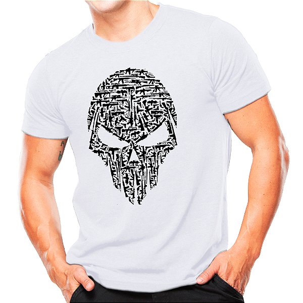 Camiseta Caveira Armas | Atack