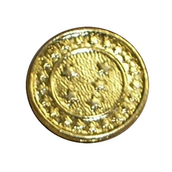 Botão Pequeno Dourado Unidade