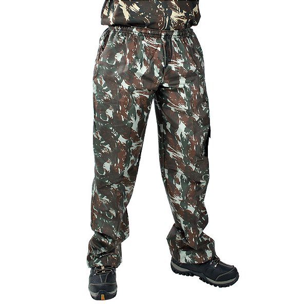 Calça Camuflada EB com Elastico Adulto