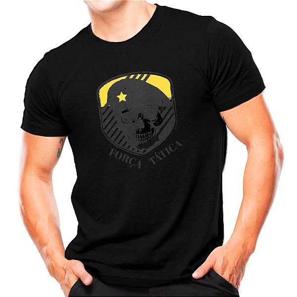 Camiseta Militar Estampada Força Tática - Atack
