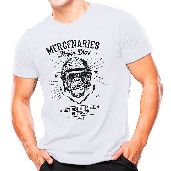 Camiseta Militar Estampada Mercenaries - Atack