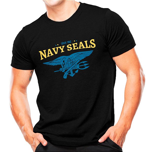 Camiseta Militar Estampada Navy Seals