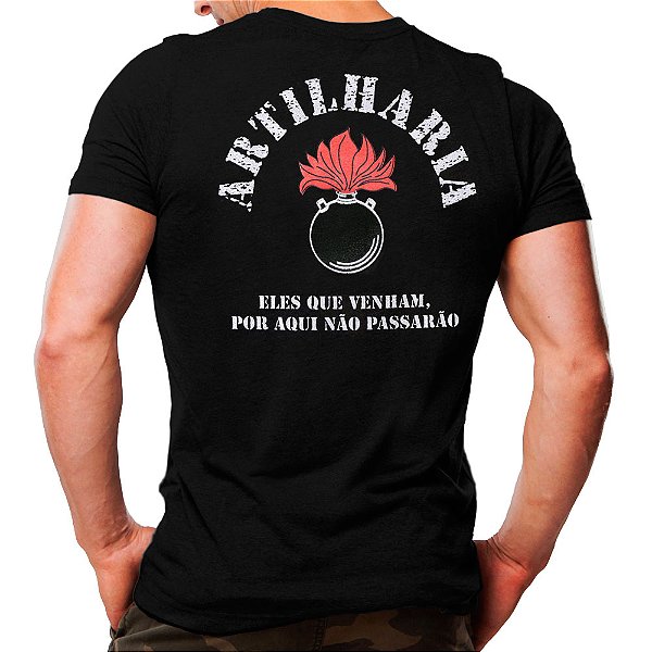 Camiseta Militar Estampada Artilharia