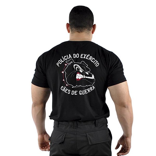 Camiseta Bordada Cães de Guerra