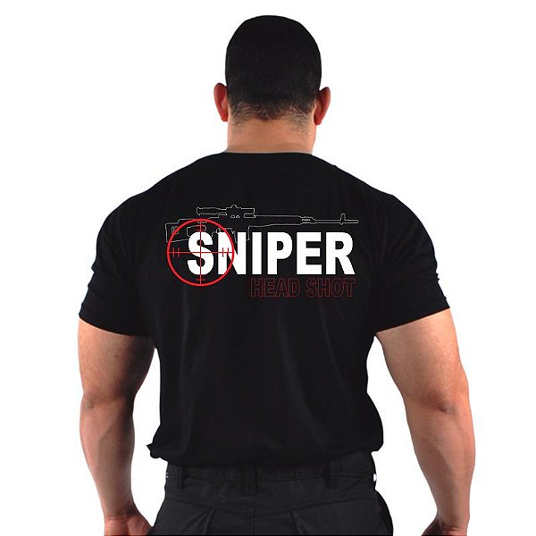 Camiseta Bordada Sniper