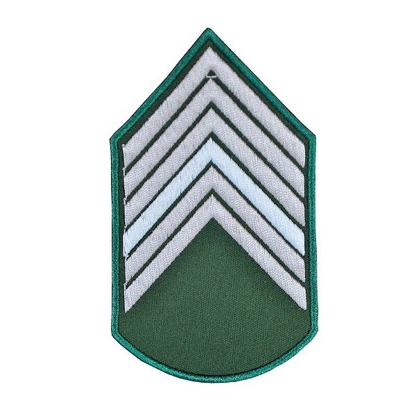 Divisa Bordada 1° Sargento Verde