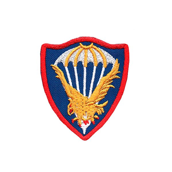 Patch Bordado Paraquedista com Fecho de Contato