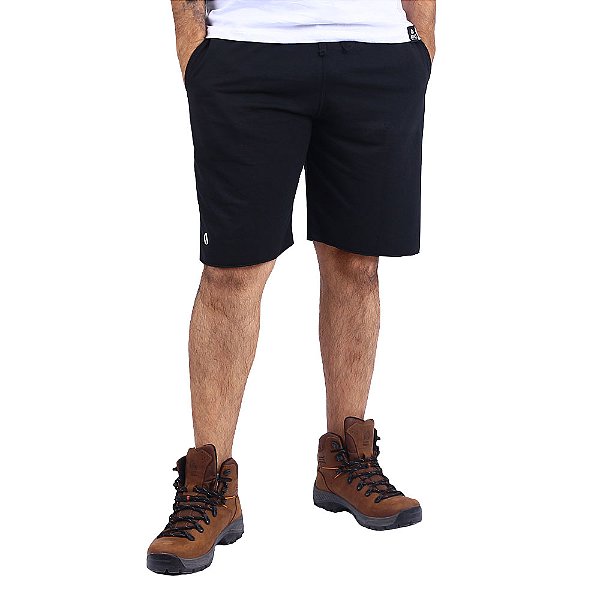 Bermuda Masculina Overtake Moletom | Preta - Atack
