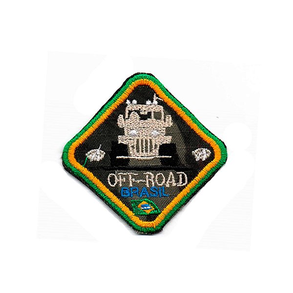 Patch Bordado Off Road com Fecho de Contato
