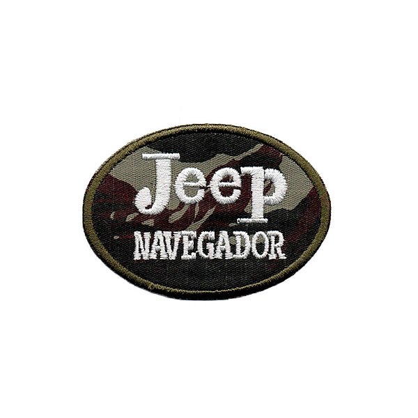 Patch Bordado Jeep Navegador com Fecho de Contato