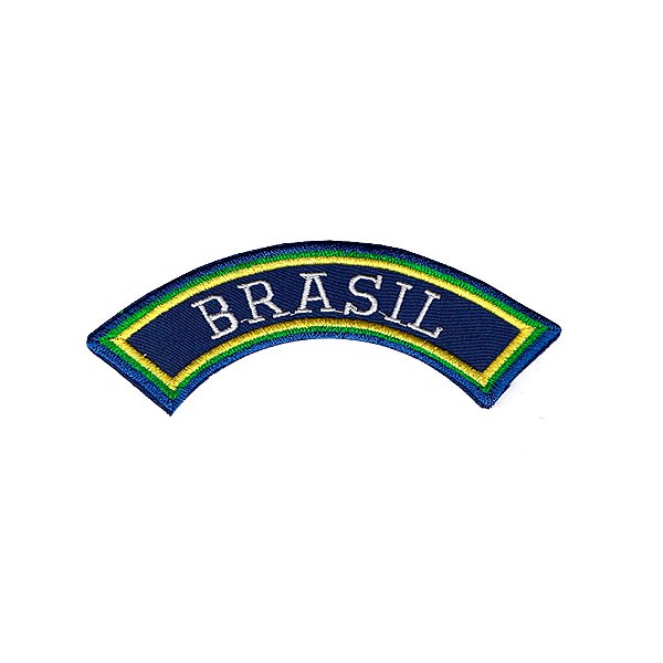Patch Bordado Tarjeta Brasil com Fecho de Contato