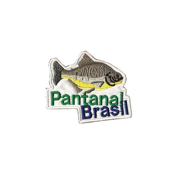 Patch Bordado Pantanal Brasil com Fecho de Contato