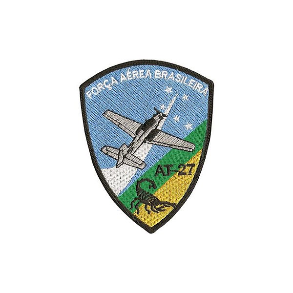 Patch Bordado AT-27 FAB com Fecho de Contato