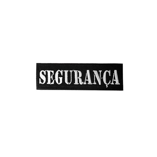 Patch Bordado Segurança Mini com Fecho de Contato