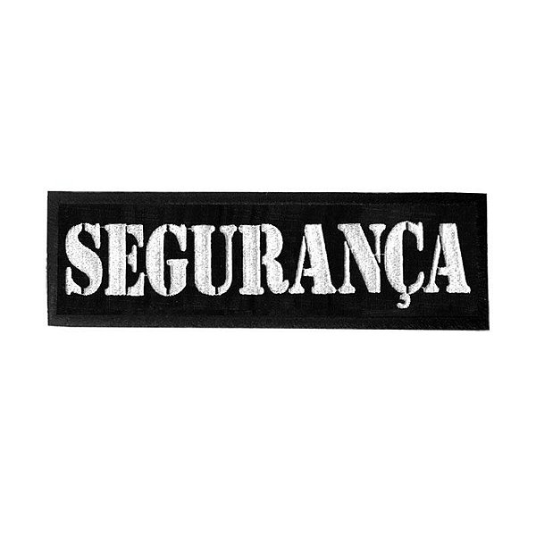 Patch Bordado Segurança Sutache com Fecho de Contato