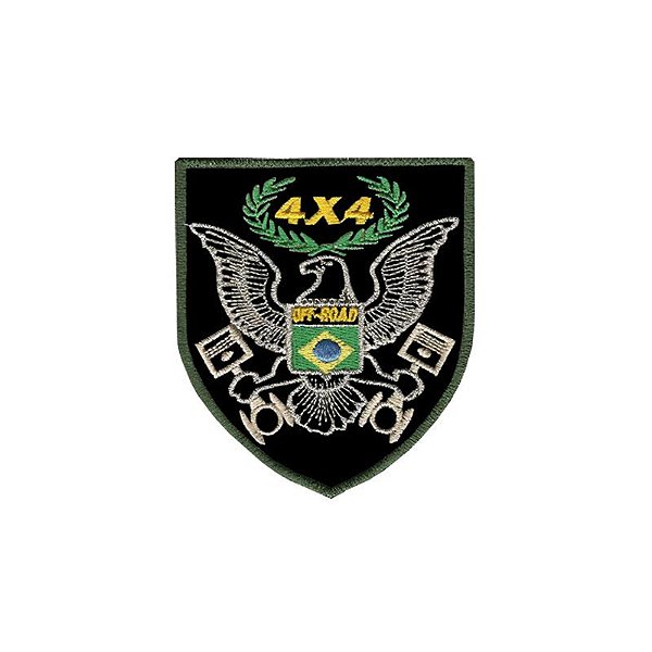 Patch Bordado Águia Jeep com Fecho de Contato