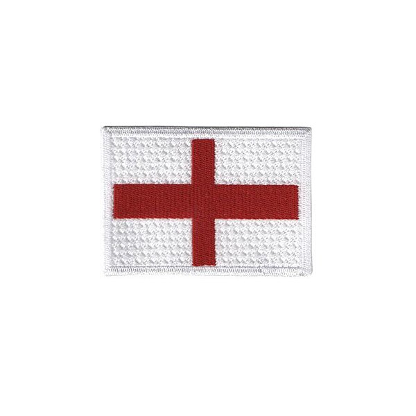 Patch Bordado Bandeira Inglaterra com Fecho de Contato